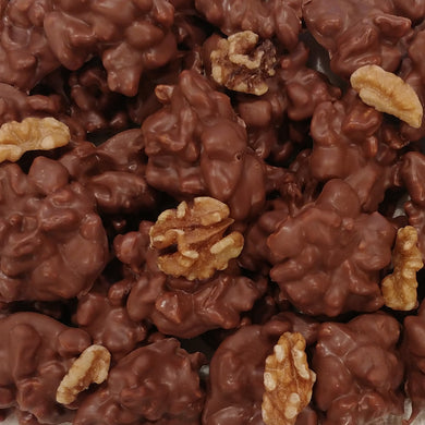 Milk Chocolate Hand Dipped Walnut Clusters