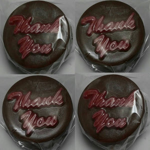 Thank You Milk Chocolate Dipped Oreo Cookie Pops Variety Party Favor Pack 6 ct ( only 4 ct shown in picture)