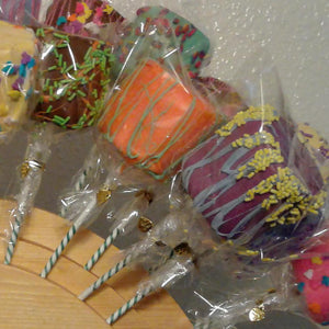 Giant Chocolate Dipped Marshmallow Pops On A Stick Party Favors 