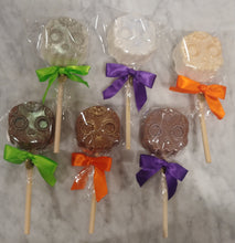Load image into Gallery viewer, Sugar Skull Chocolate Dipped Cookie Pop Variety pack 6 ct