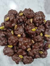 Load image into Gallery viewer, SUGAR FREE Hand Dipped Dark Chocolate Cashew Cluster