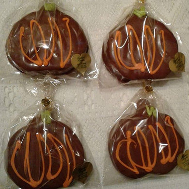 Pumpkin Milk Chocolate Dipped Homemade Marshmallow Party Favor 5 ct package (picture shows 4 ct pack)