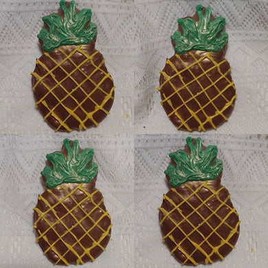 Pineapple Milk Chocolate Dipped Homemade Marshmallow Party Favors 4 ct package