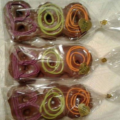 BOO Milk Chocolate Dipped Homemade Marshmallow Party Favor  4 ct package (picture shows 3 ct pack)