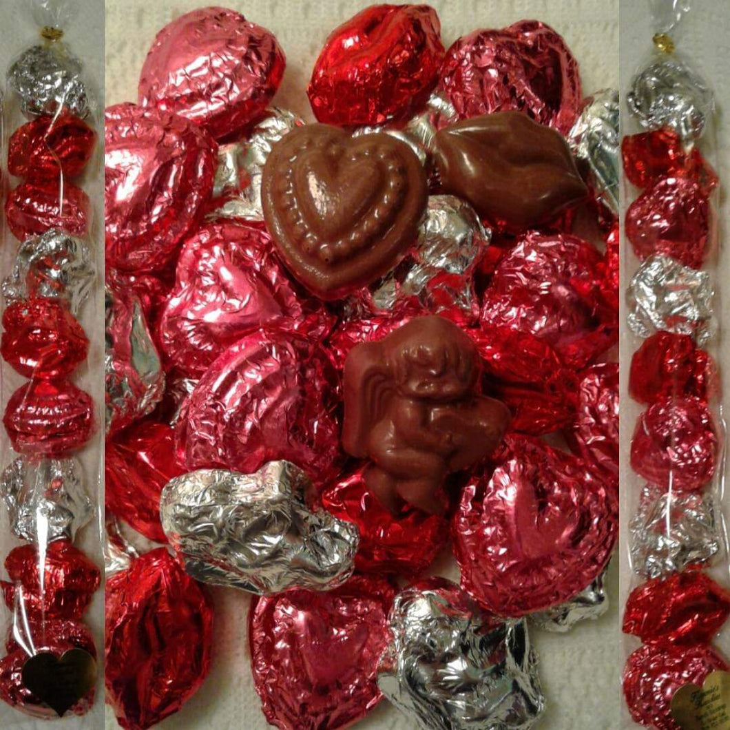 Solid Milk Chocolate KISSES CUPIDS & HEARTS