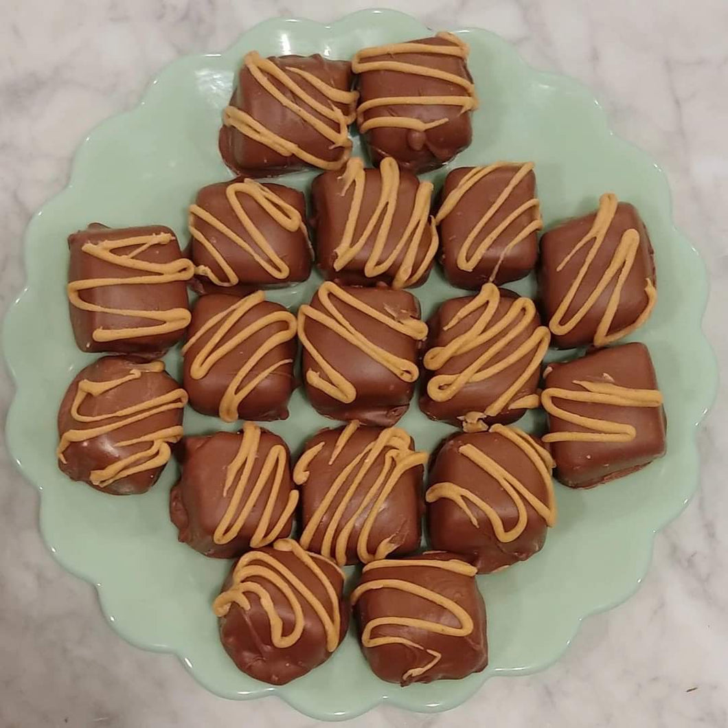 Peanut Butter Cookie Karamels Hand Dipped In Milk Chocolate