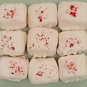 Raspberry Cream Meltaways Hand Dipped In White Chocolate