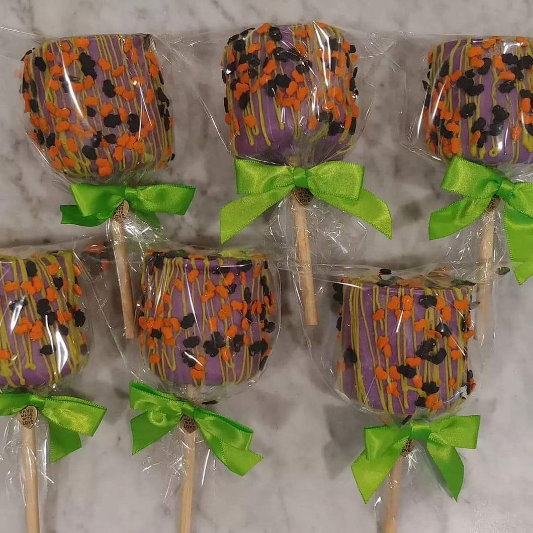 Giant Chocolate Dipped Marshmallow Pops On A Stick 7ct