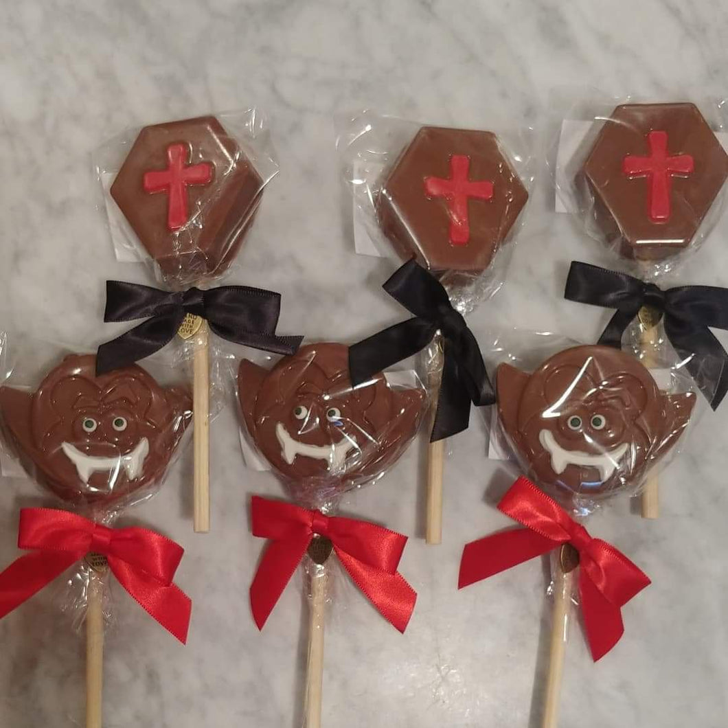 Vampire & Cross Coffin Milk Chocolate Dipped Oreo Cookies