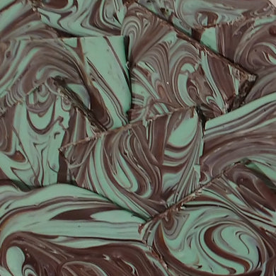 Dark Chocolate Mint Swirl Bark