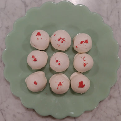 White Chocolate Strawberry Truffles
