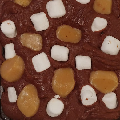 Chocolate Karamel  Marshmallow Fudge