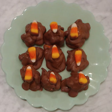 Hand Dipped Milk Chocolate Candy Corn Clusters