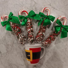 Load image into Gallery viewer, &quot;JUMBO&quot;...  Hand Dipped Milk Chocolate Candy Canes