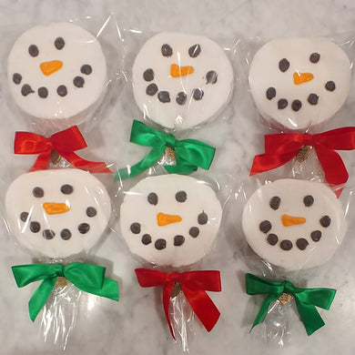 Snowman Marshmallow Hot Chocolate Toppers