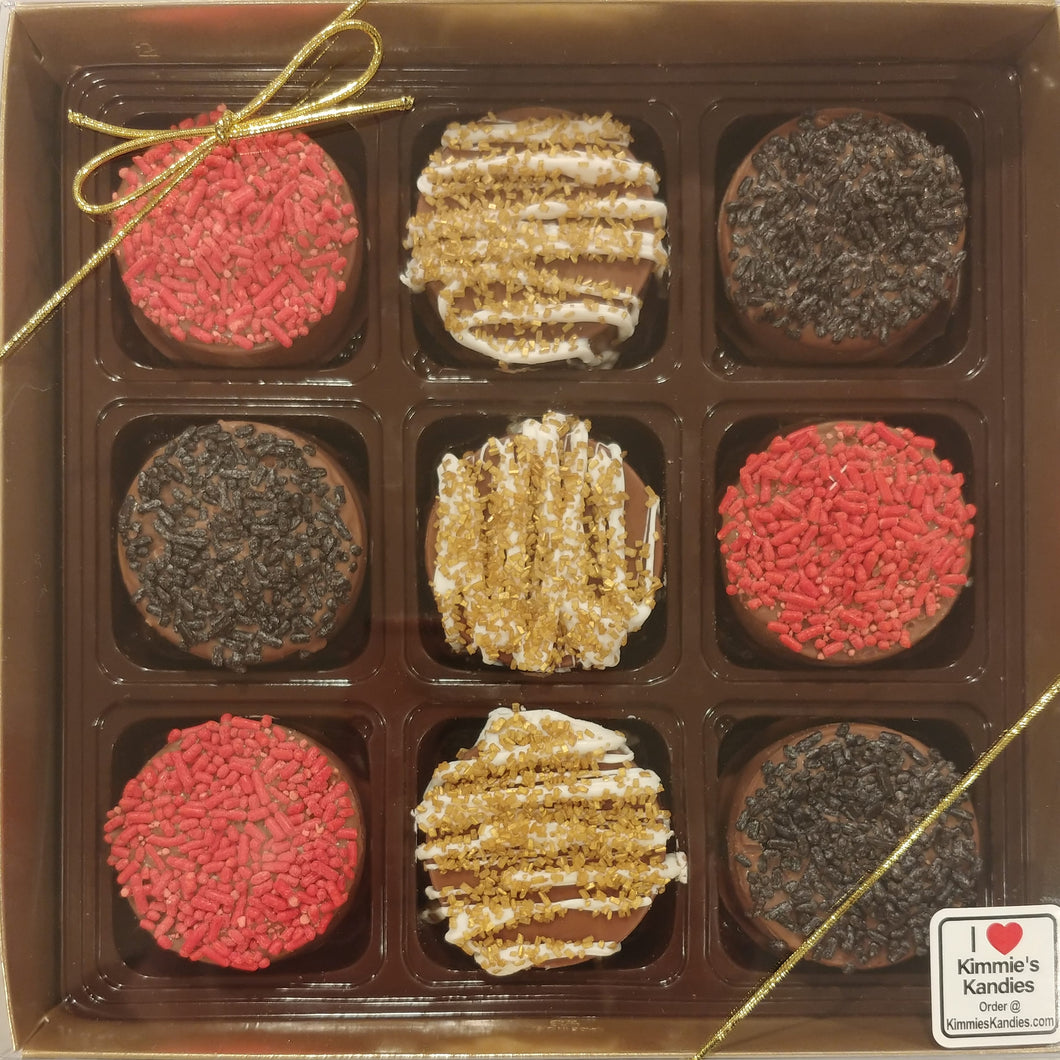 Red, Gold, Black & White Sprinkles Oreo Cookie Gift Pack