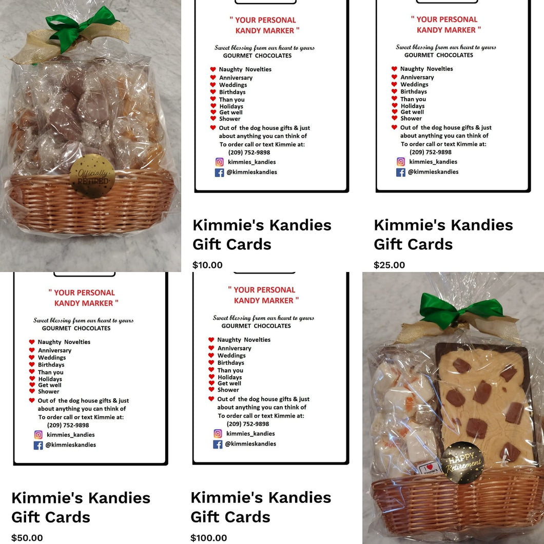 Kimmie's Kandies $75 Gift Cards