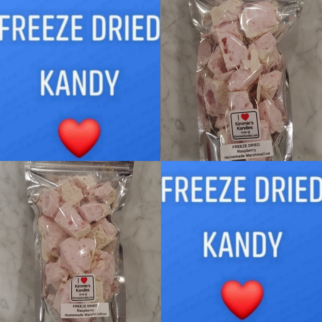 FREEZE DRIED Homemade Raspberry Marshmallows Hand Dipped In White Chocolate