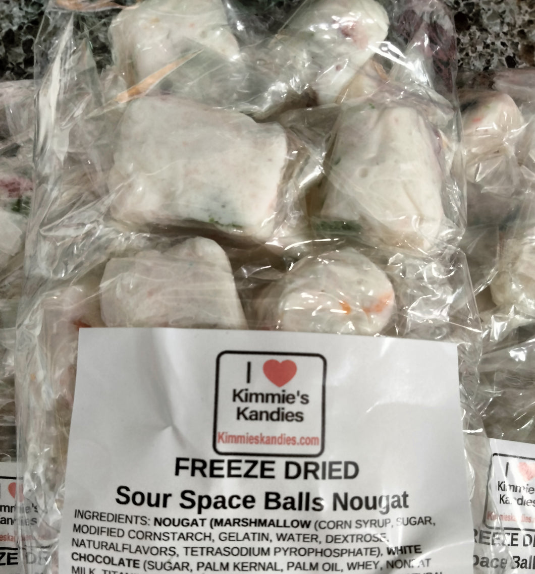 FREEZE DRIED Sour Space Balls Nougat