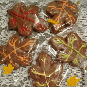 Autumn Leaves Milk Chocolate Dipped Homemade Marshmallow 4 Ct package